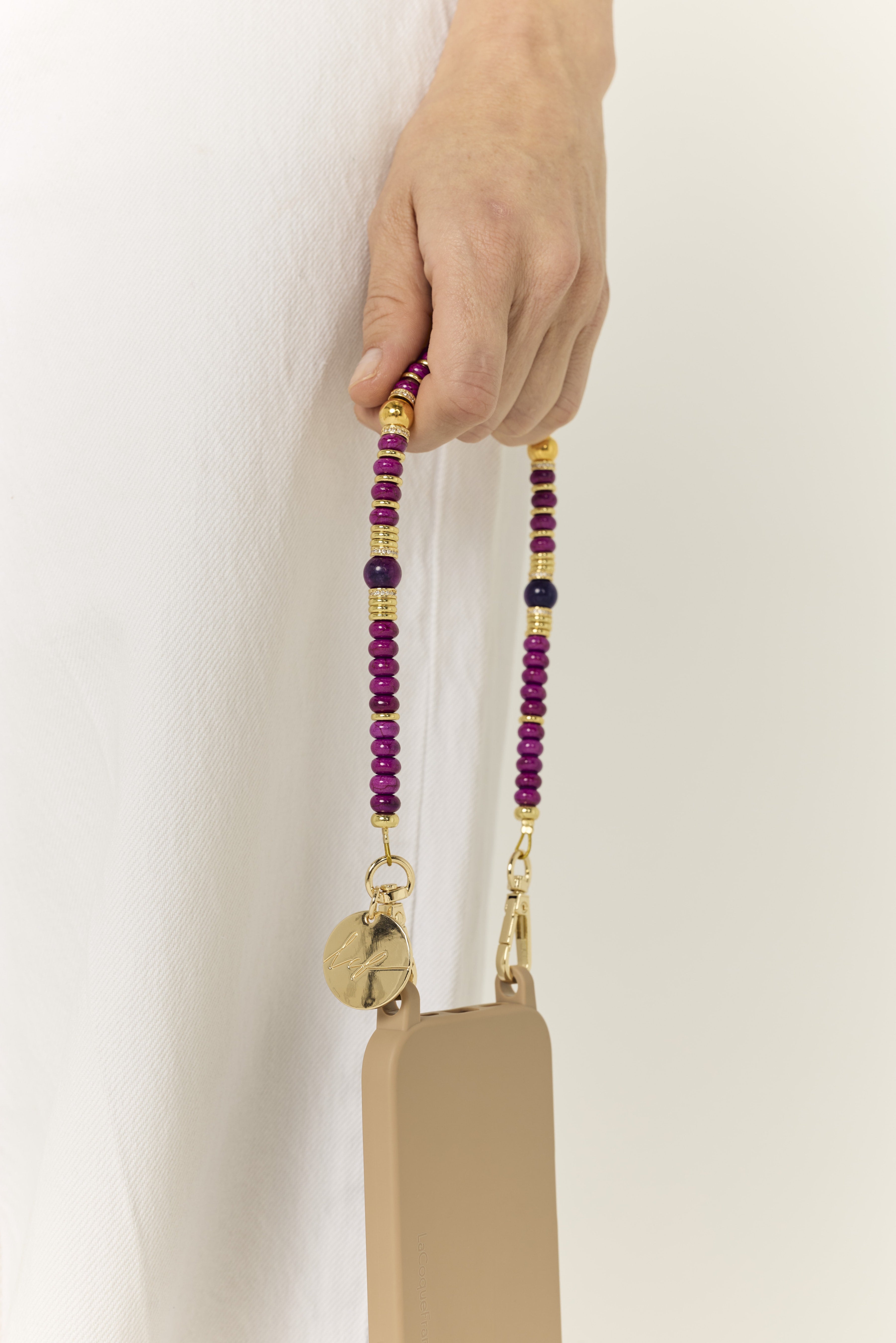 Chaine Courte Amaira Violet 40 cm - 3
