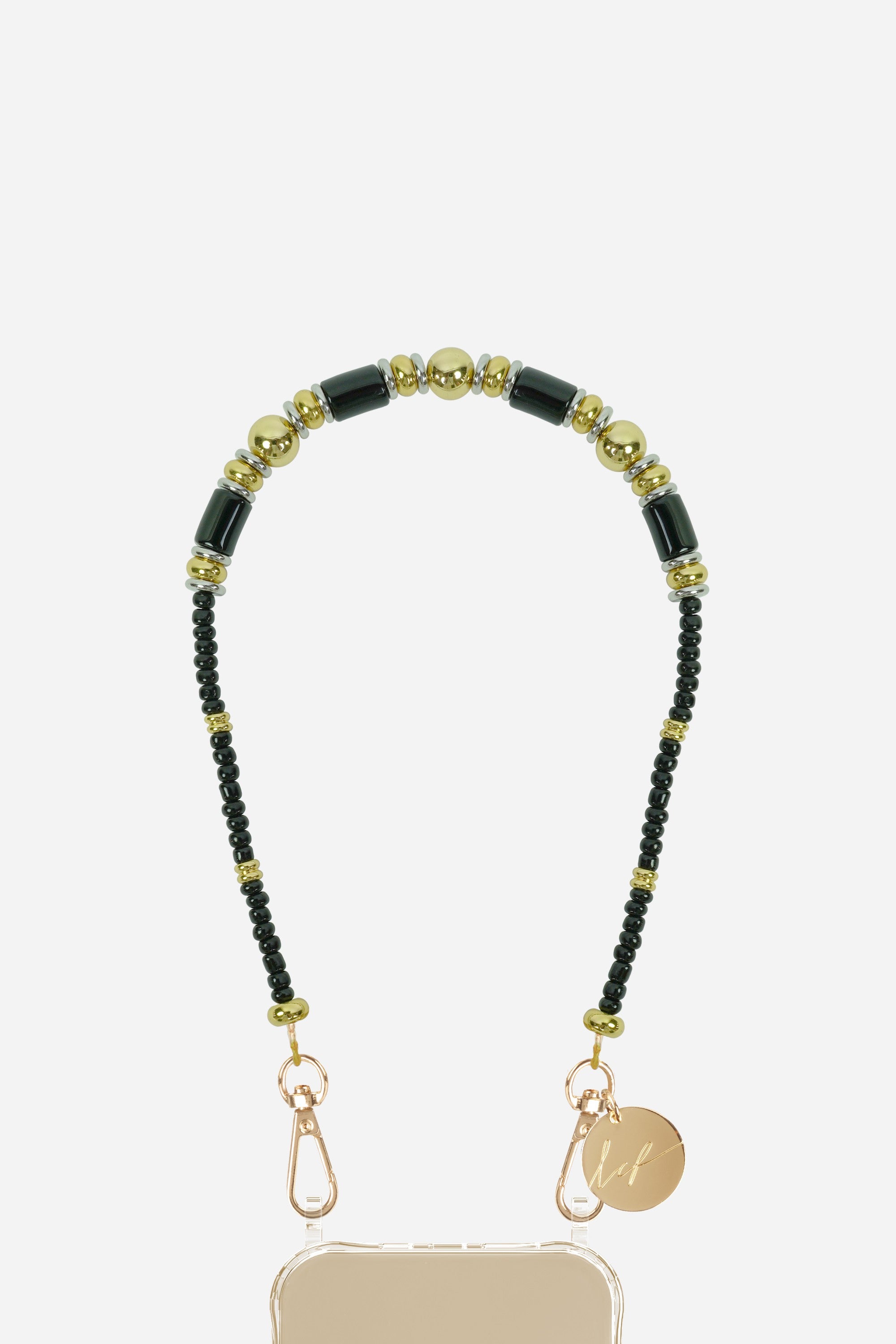 Chaine Courte Avni Noir 40 cm - 2