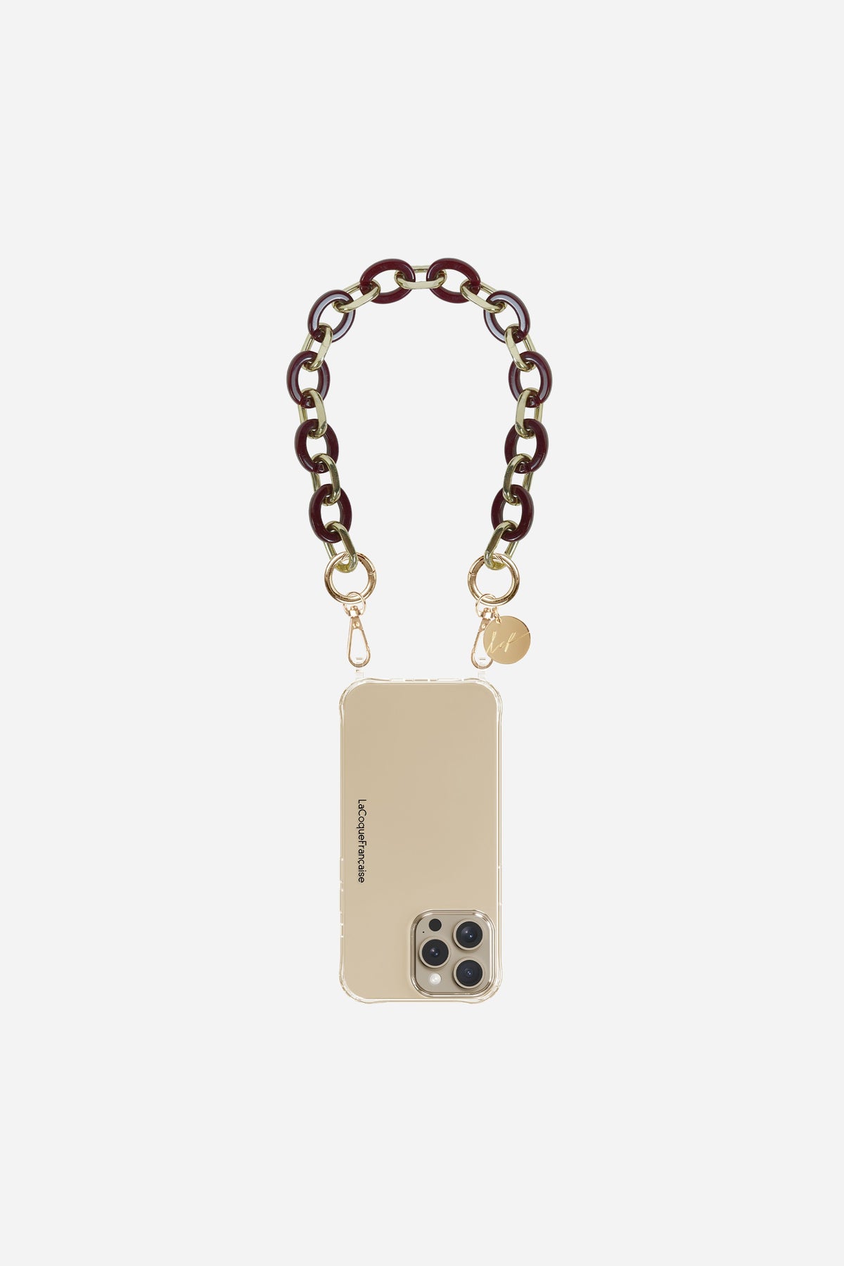 Chaine Courte Cassy Bordeaux 40 cm