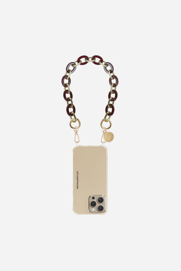 Chaine Courte Cassy Bordeaux 40 cm