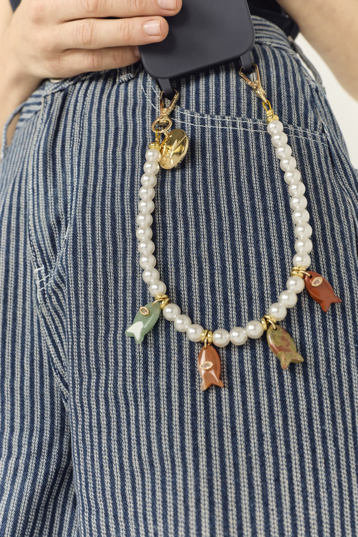 Chaine Courte Chavi Blanc 40 cm - 3