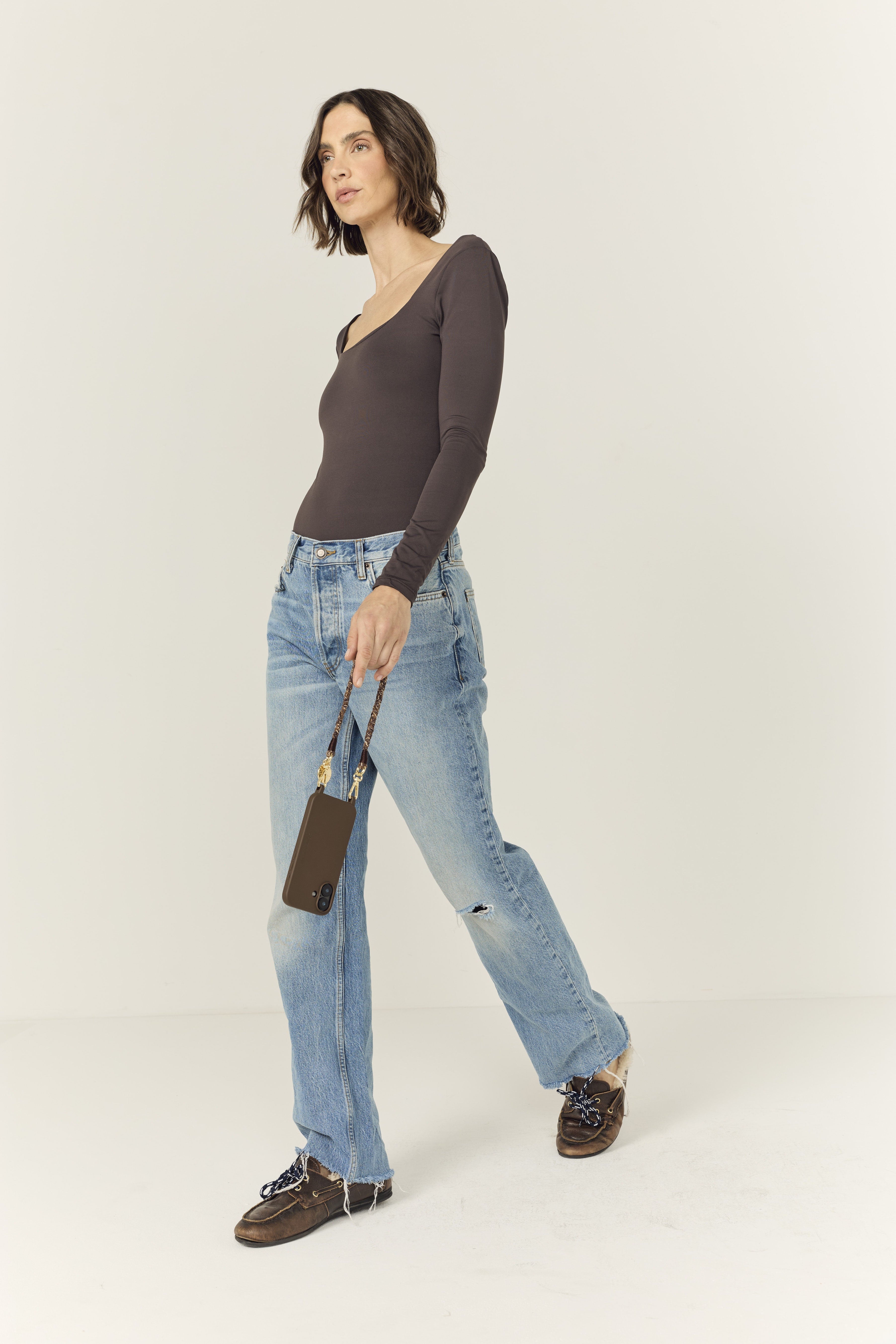 Chaine Courte Darla Marron 40 cm - 4