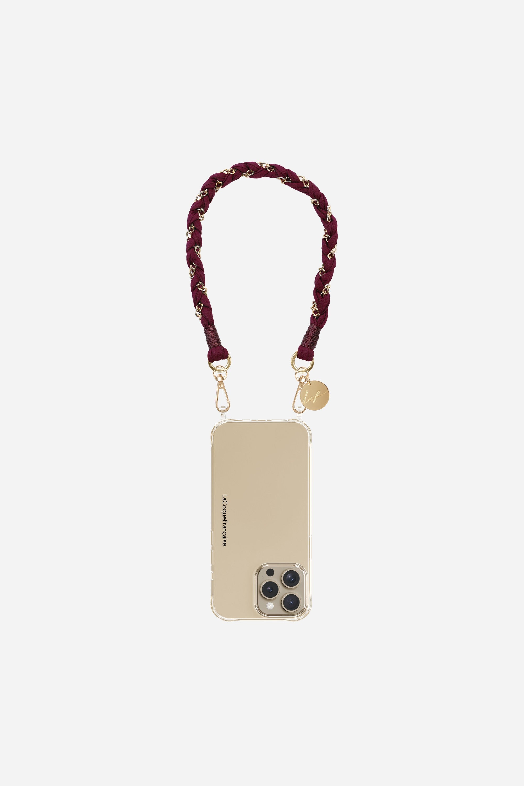Chaine Courte Doha Bordeaux 40 cm
