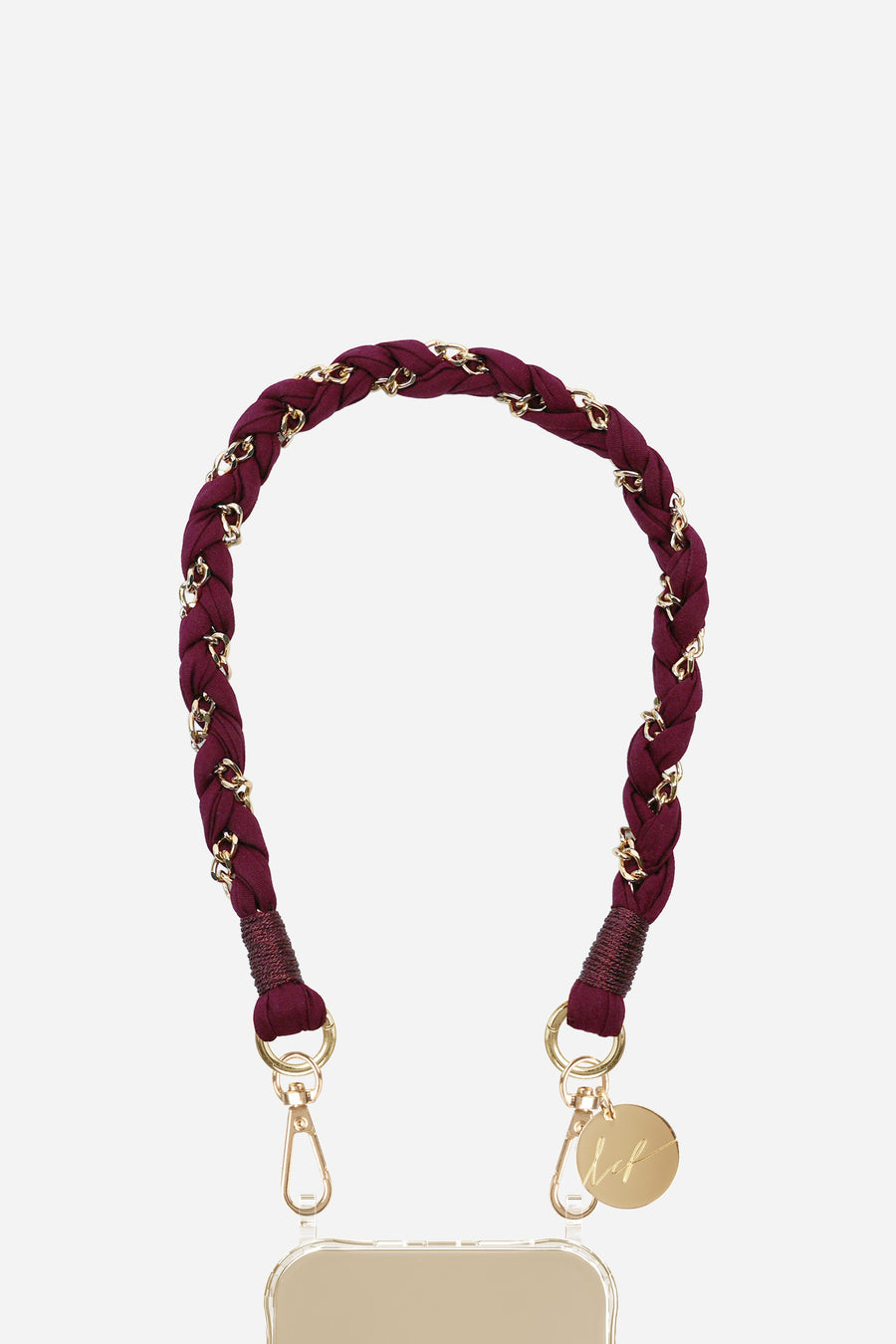 Chaine Courte Doha Bordeaux 40 cm - 2