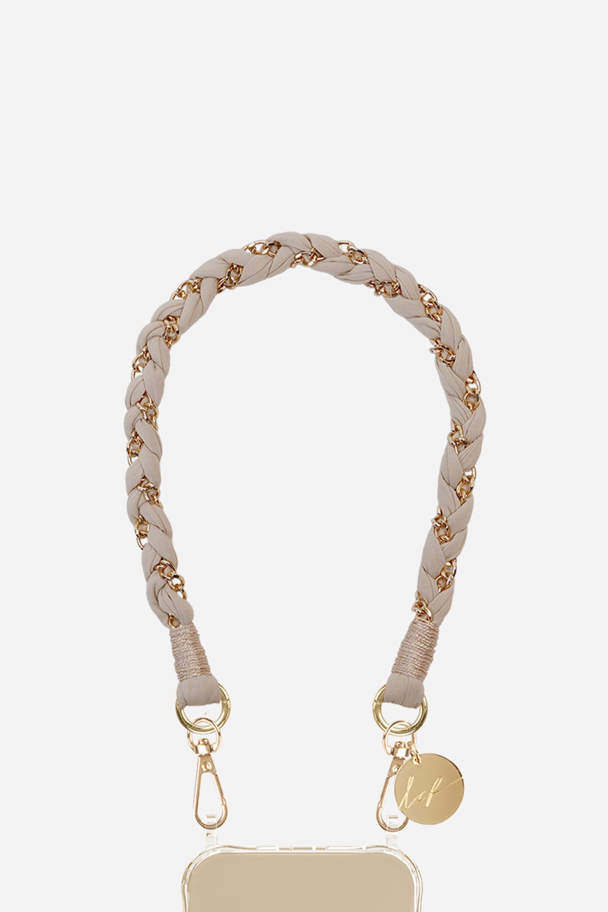 Chaine Courte Doha Beige 40 cm - 2
