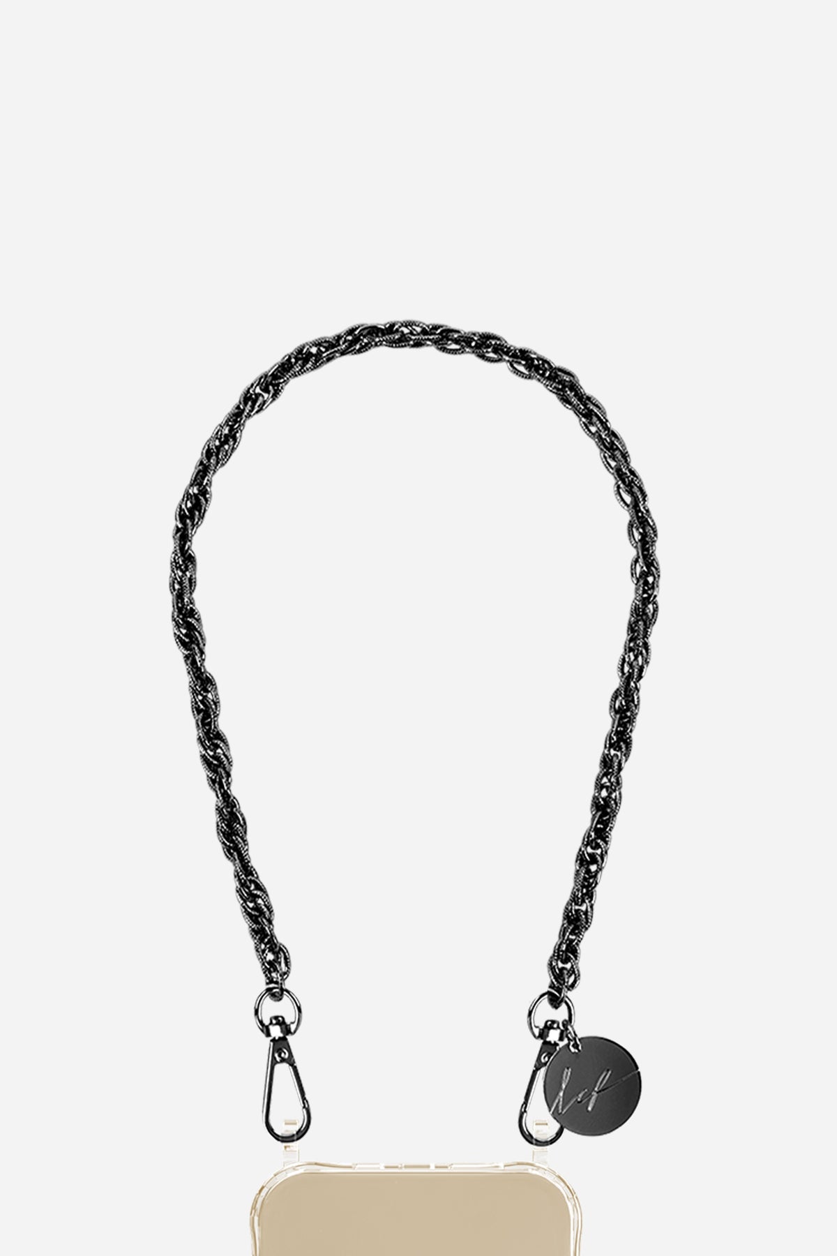 Chaine Courte Frankie Noir 40 cm - 2
