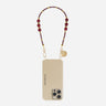 Chaine Courte Iris Bordeaux 40 cm