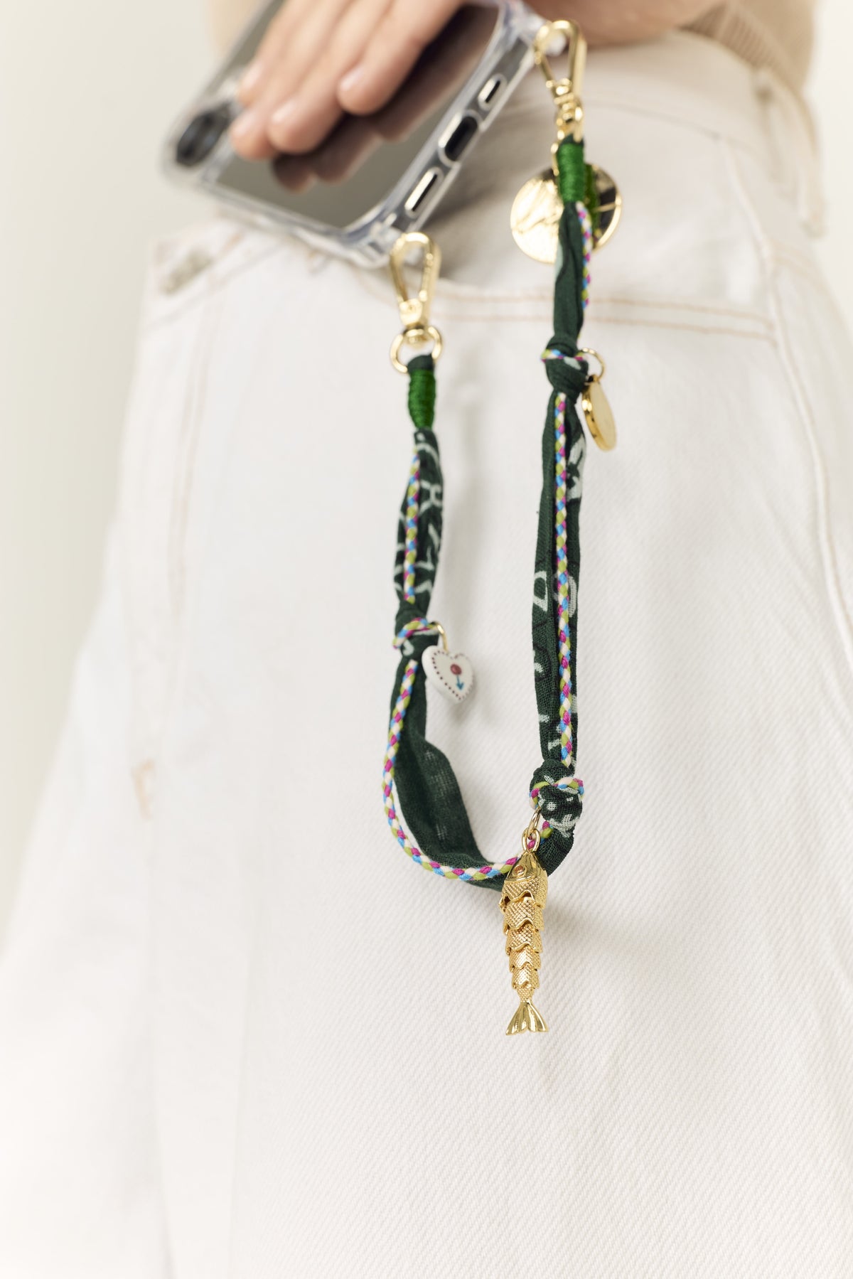 Chaine Courte Laia Vert 40 cm - 3