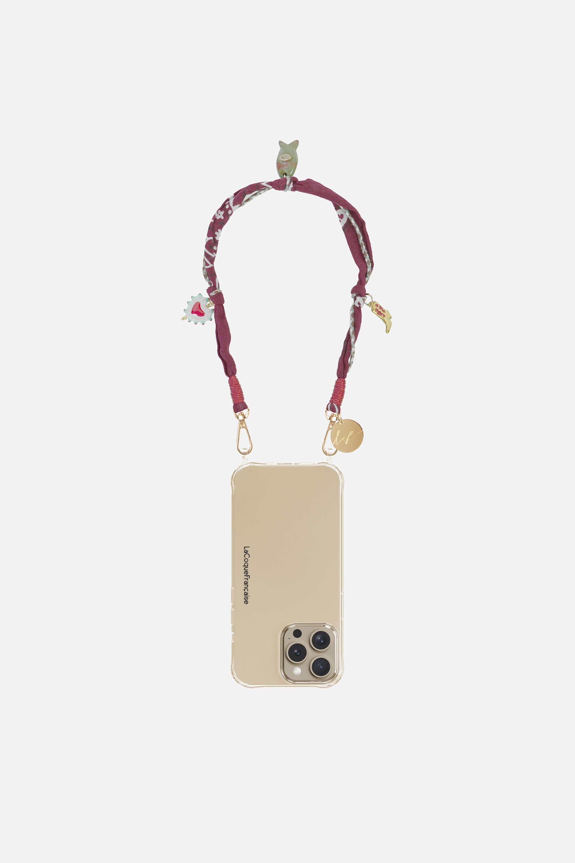Chaine Courte Laia Bordeaux 40 cm