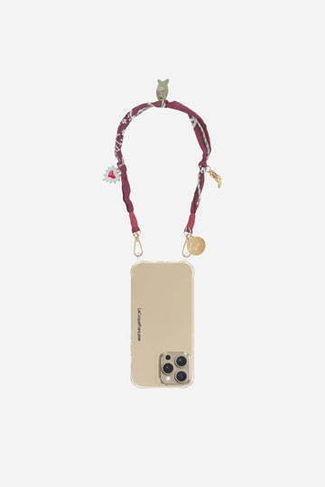Chaine Courte Laia Bordeaux 40 cm