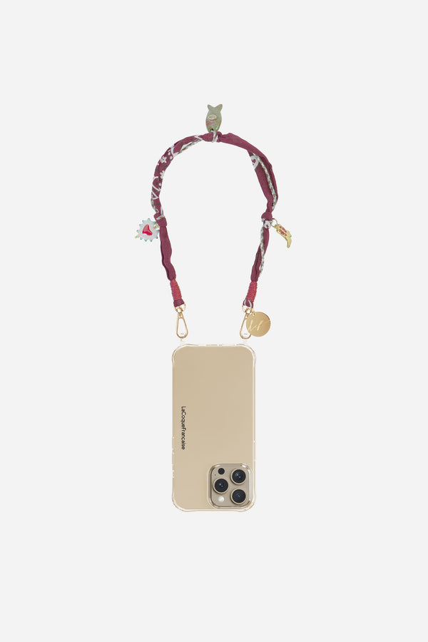 Chaine Courte Laia Bordeaux 40 cm