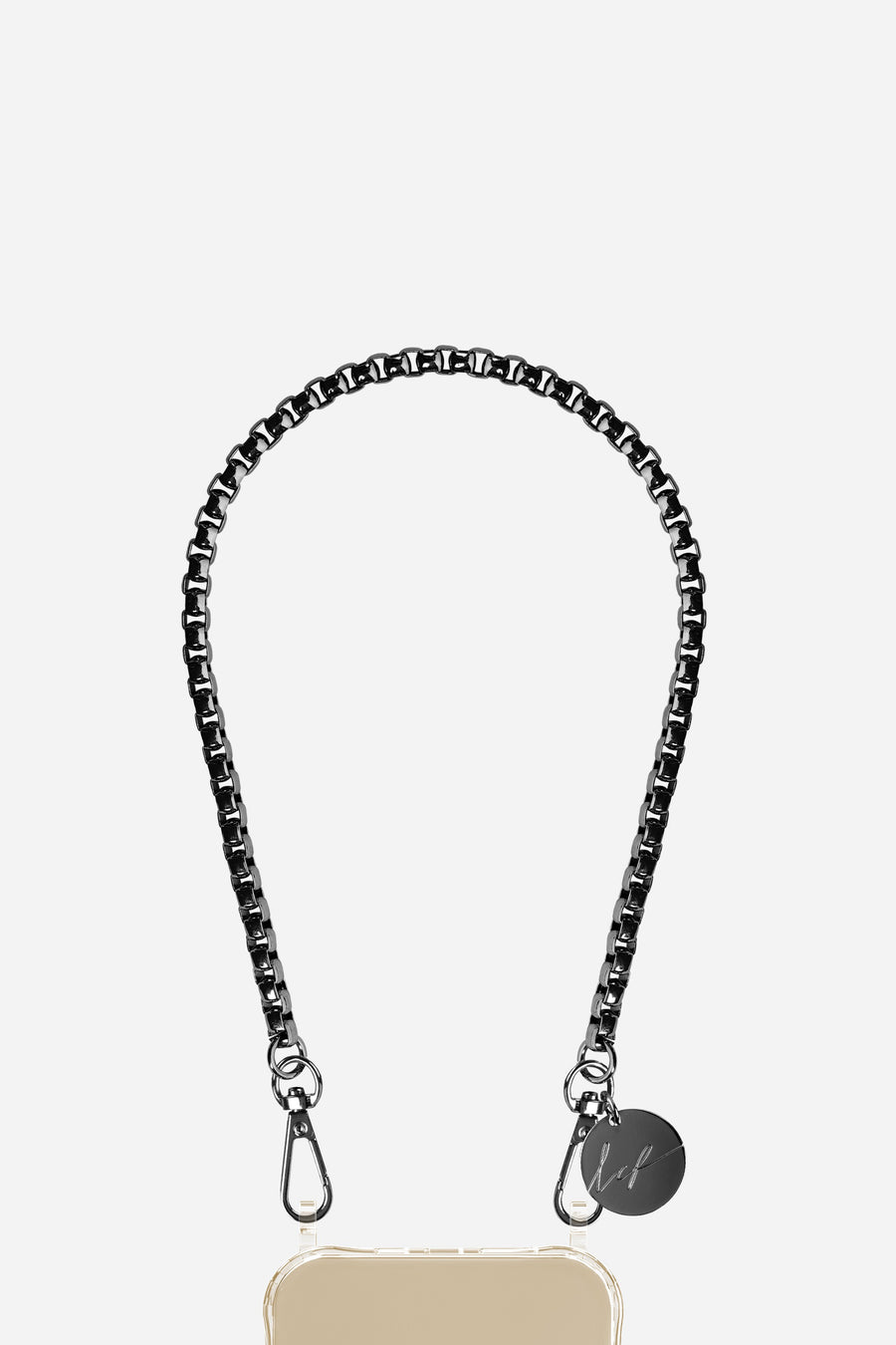 Chaine Courte Lia Noir 40 cm - 2