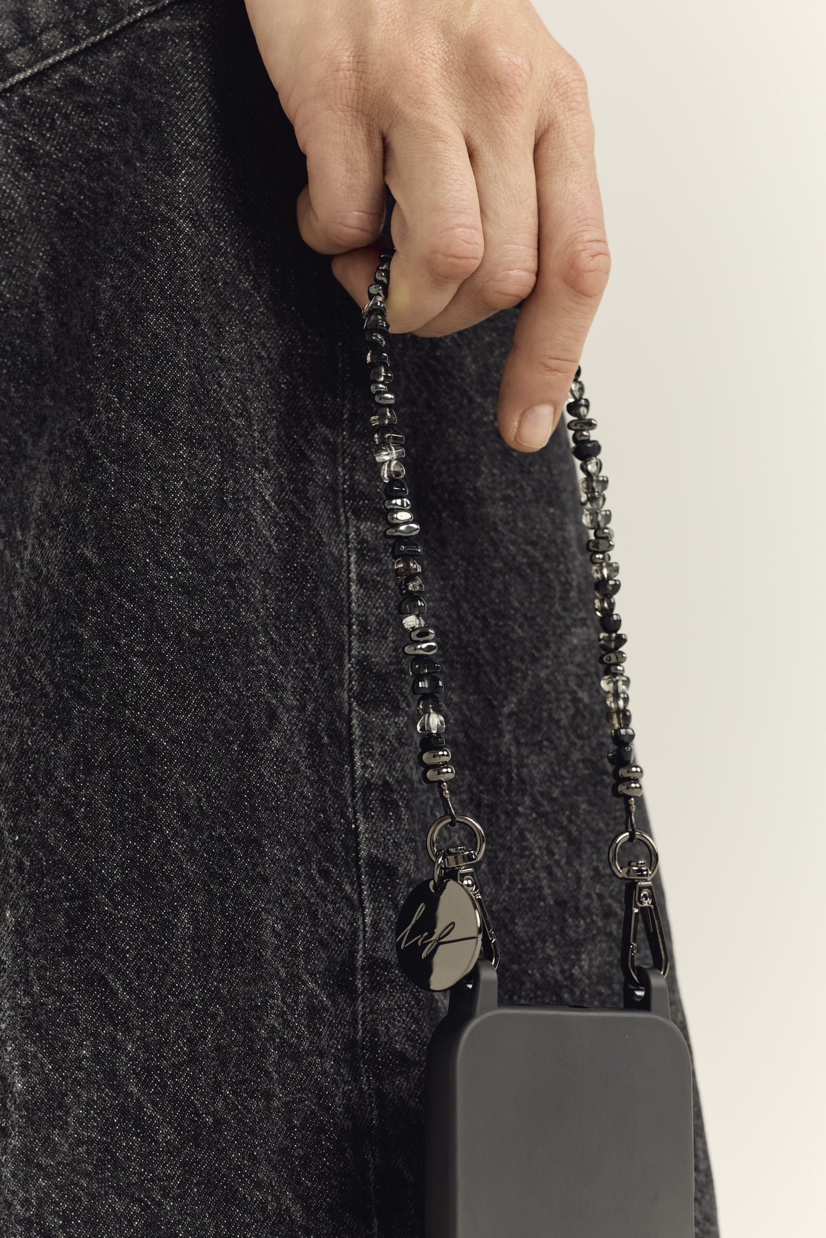 Chaine Courte Liviya Noir 40 cm - 3