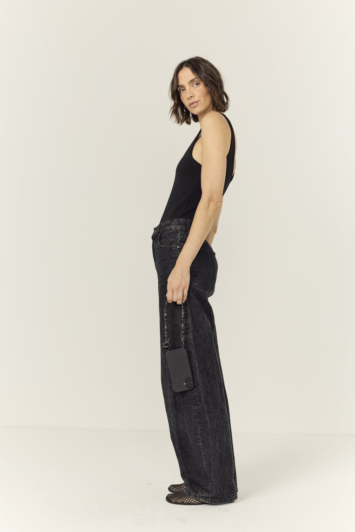 Chaine Courte Liviya Noir 40 cm - 4