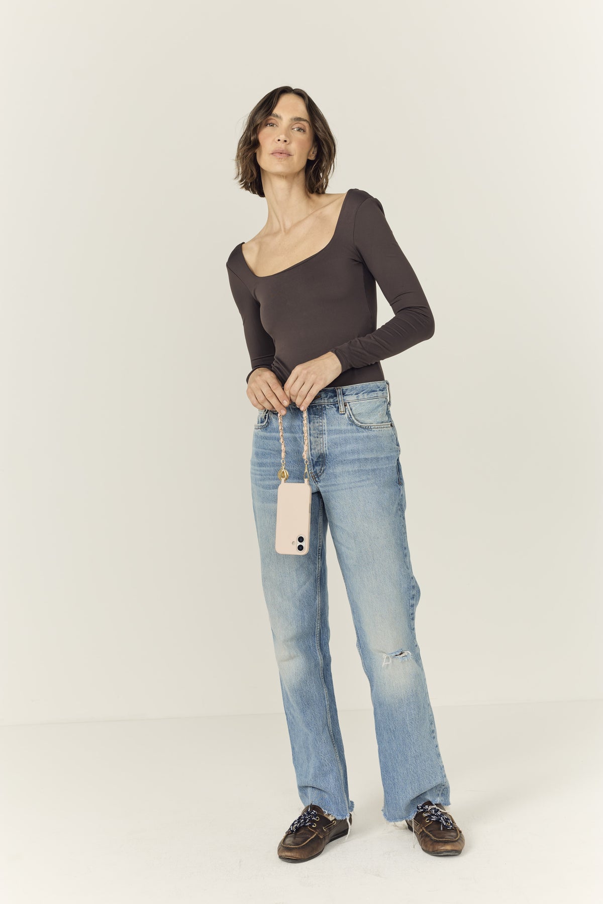 Chaine Courte Lou Nude 40 cm - 4