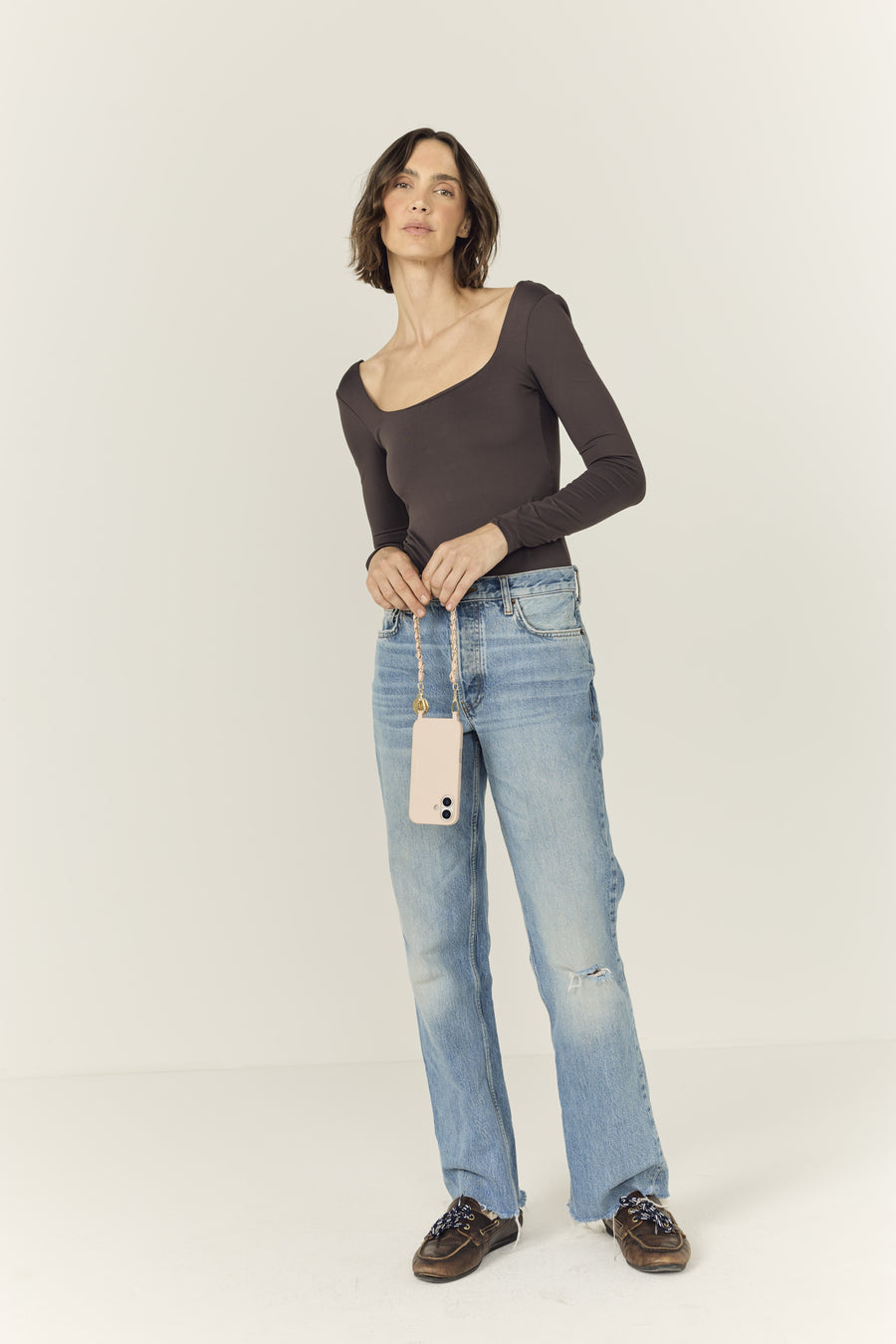 Chaine Courte Lou Nude 40 cm - 4