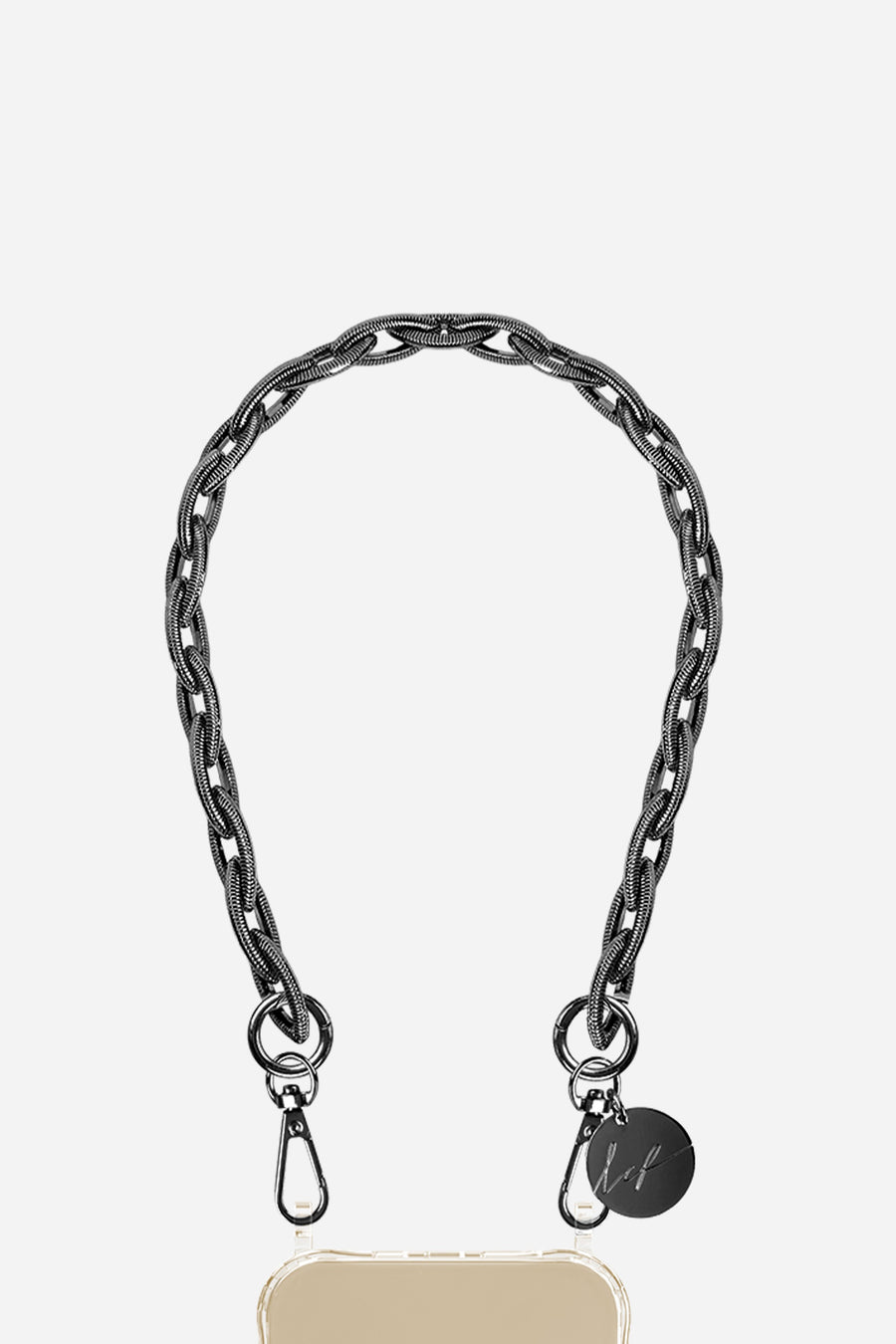 Chaine Courte Pia Noir 40 cm - 2