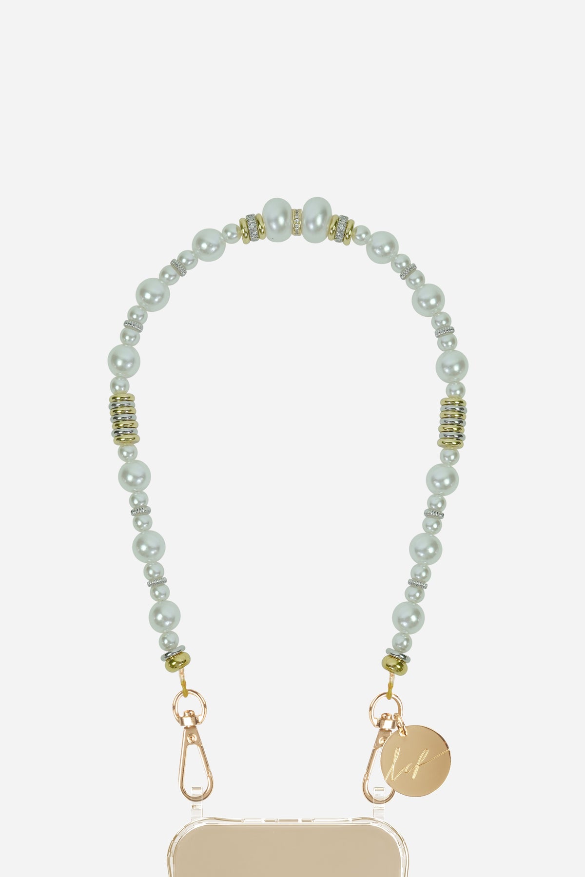 Chaine Courte Sia Blanc 40 cm - 2