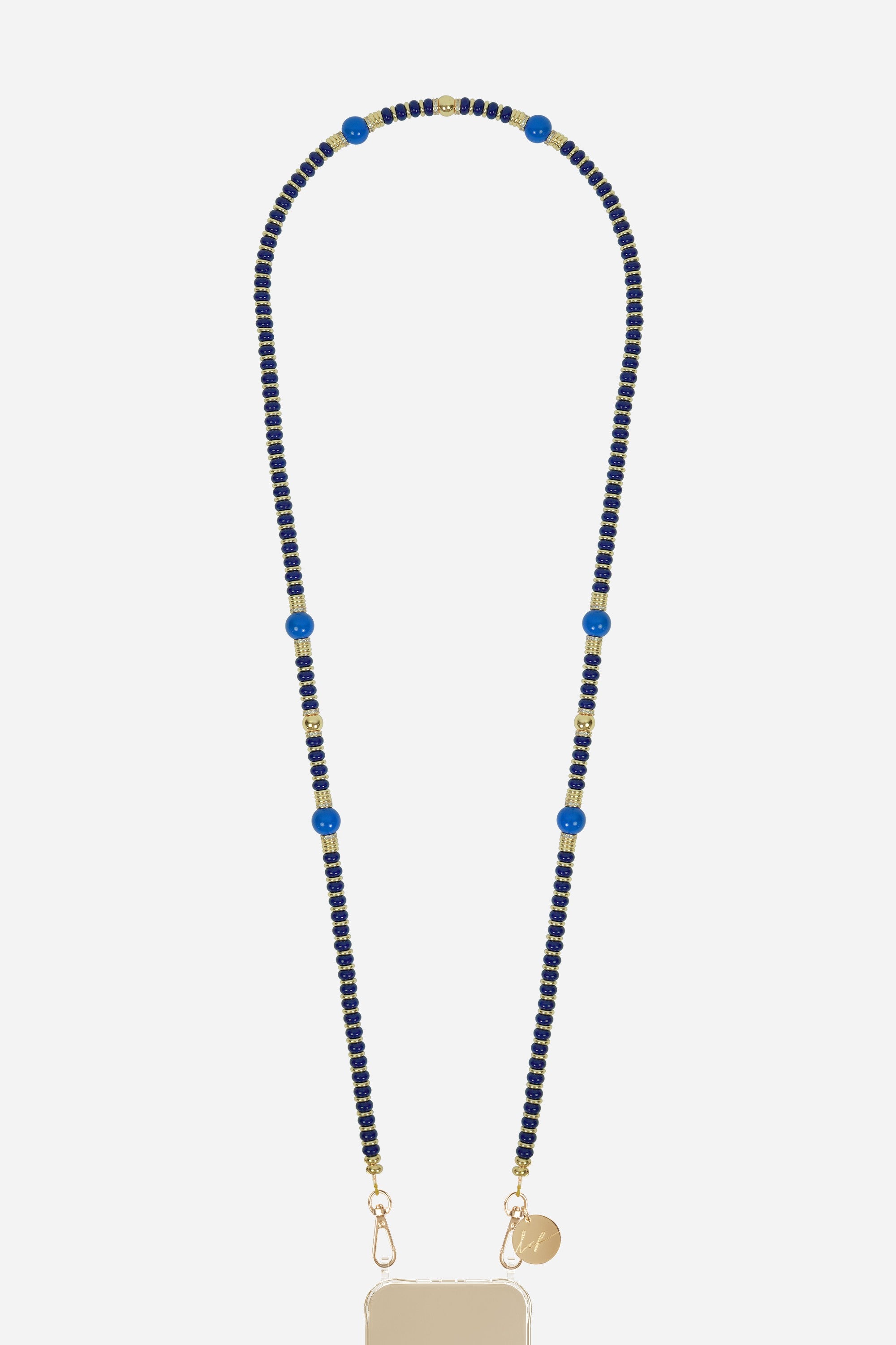 Chaine Longue Adia Bleu 120 cm