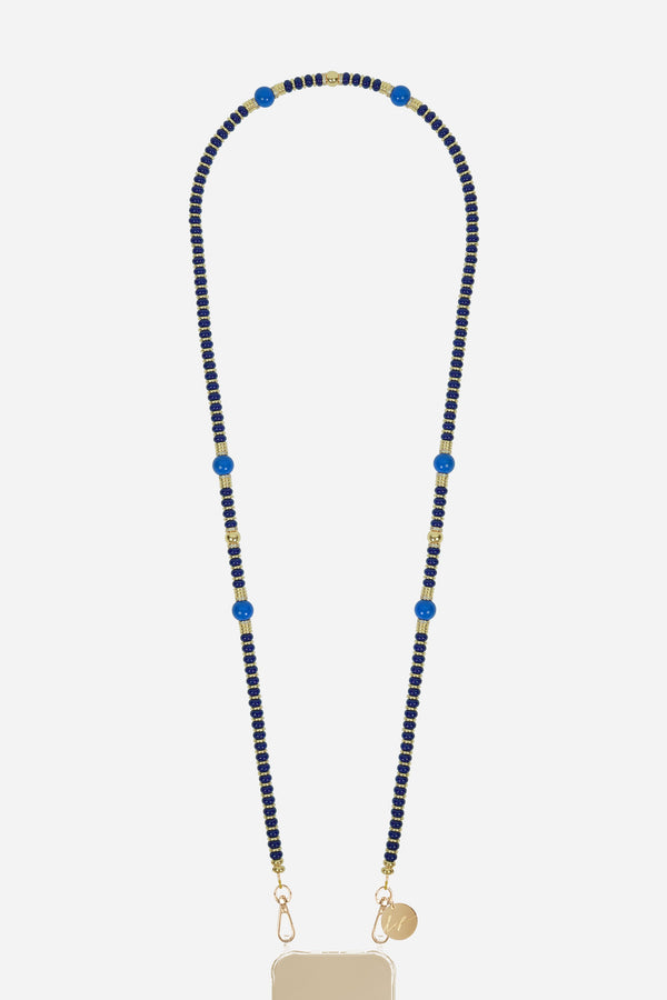 Chaine Longue Adia Bleu 120 cm
