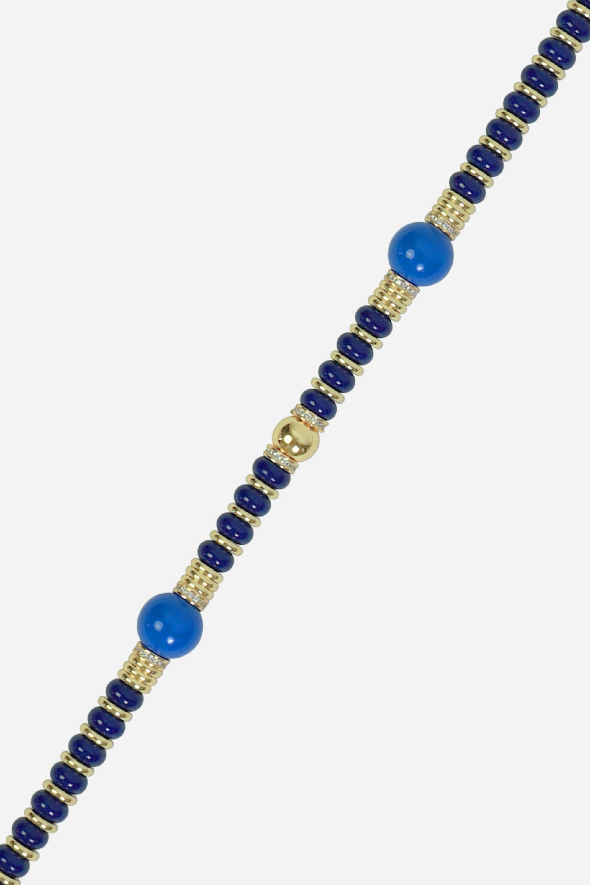 Chaine Longue Adia Bleu 120 cm - 2