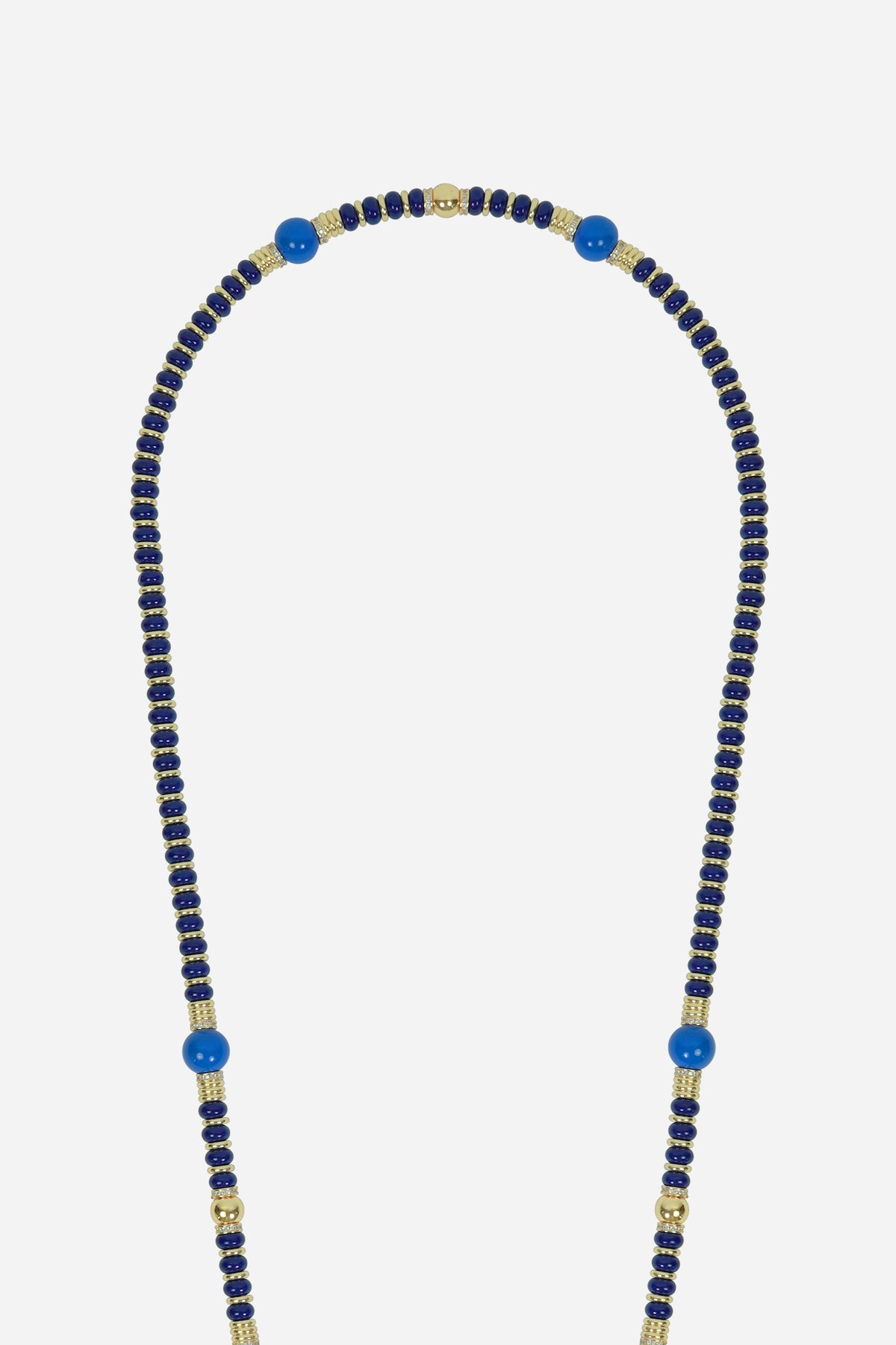 Chaine Longue Adia Bleu 120 cm - 3