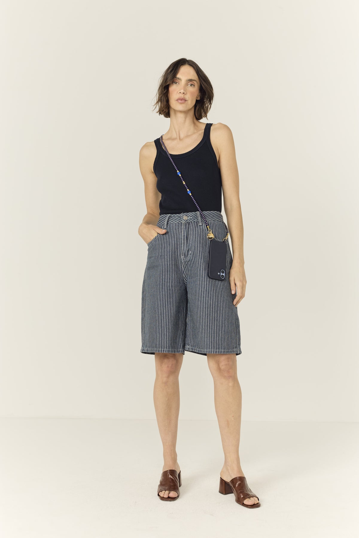 Chaine Longue Adia Bleu 120 cm - 5
