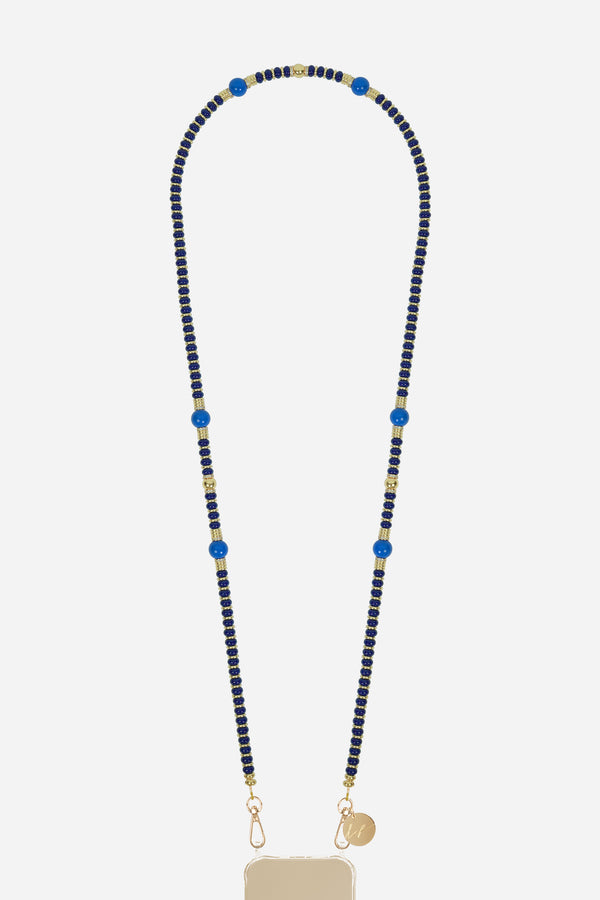 Chaine Longue Adia Bleu 120 cm