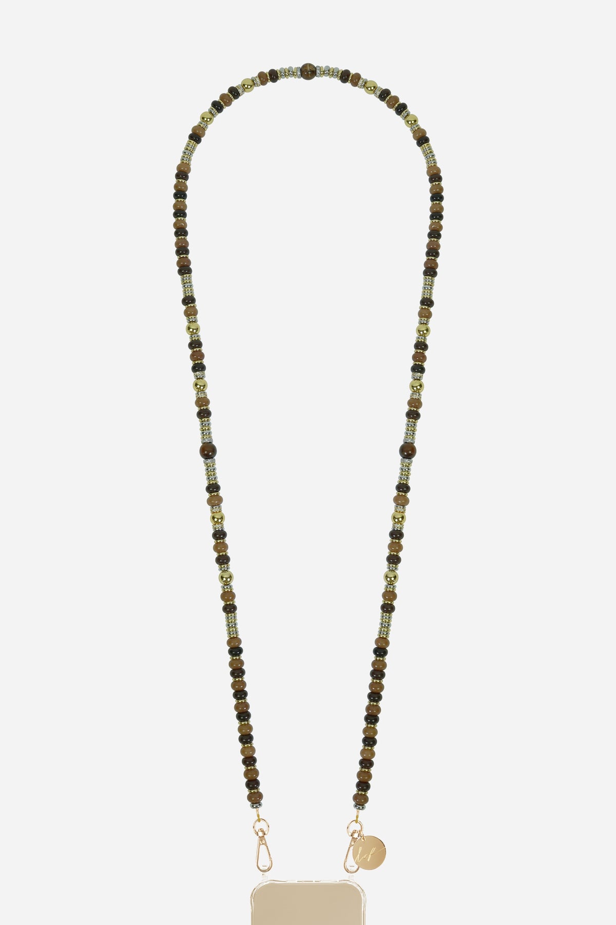 Chaine Longue Alisha Marron 120 cm