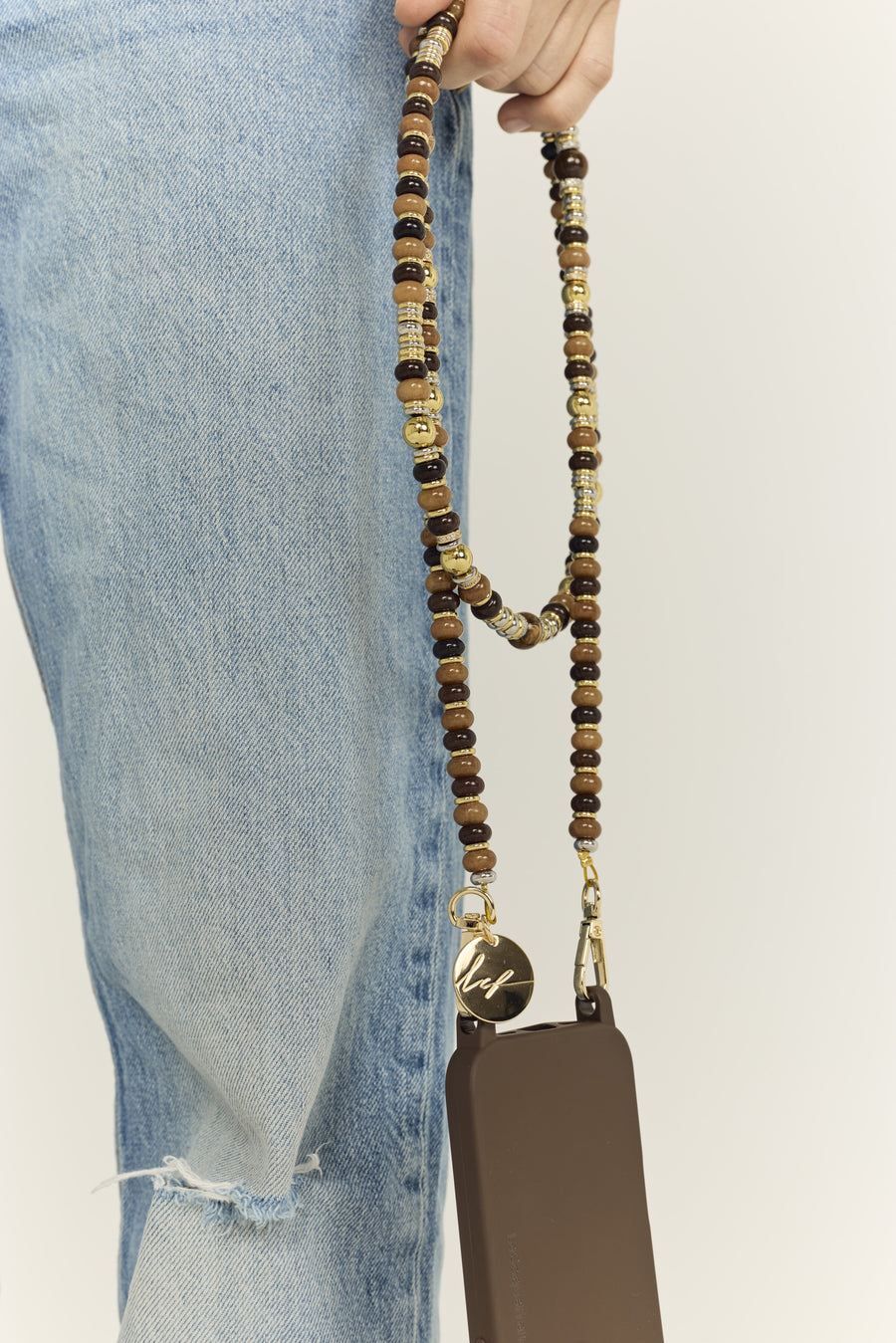 Chaine Longue Alisha Marron 120 cm - 4