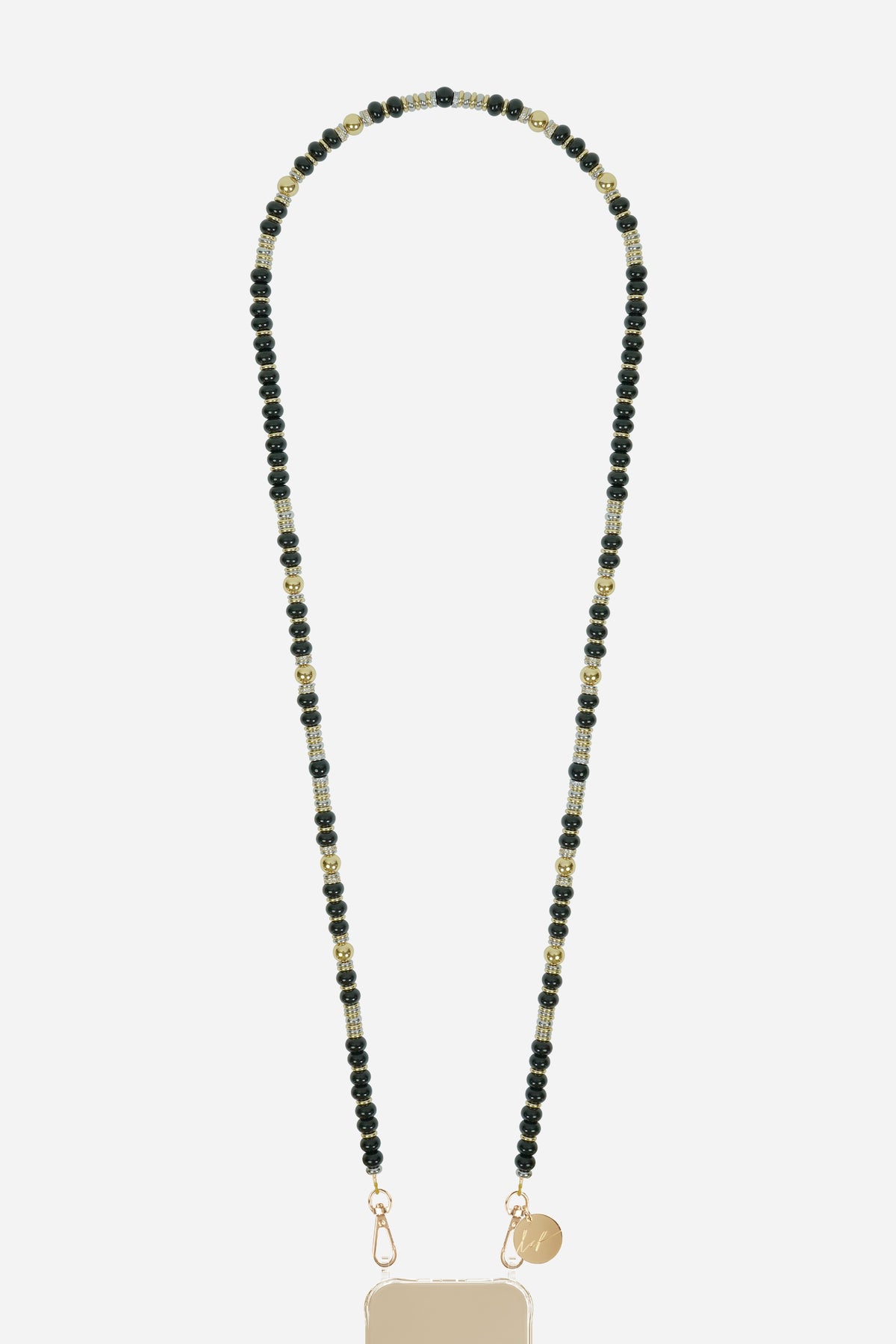 Chaine Longue Alisha Noir 120 cm