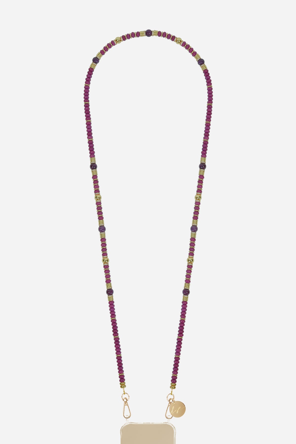 Chaine Longue Amaira Violet 120 cm