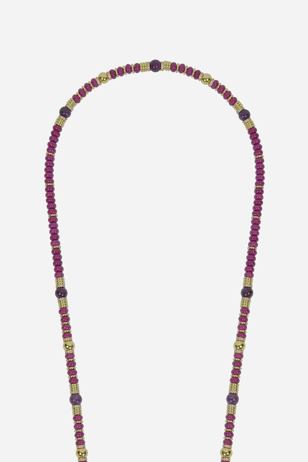 Chaine Longue Amaira Violet 120 cm - 3