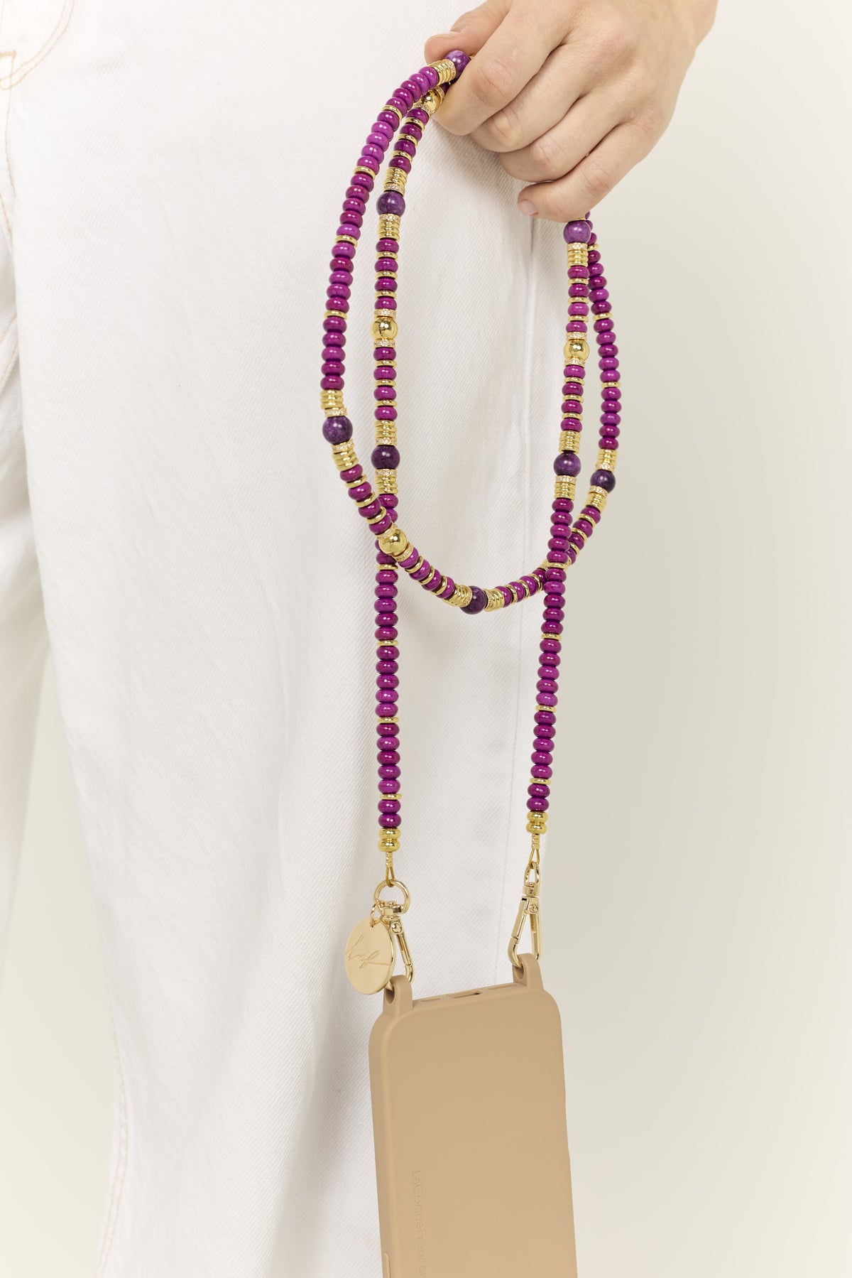 Chaine Longue Amaira Violet 120 cm - 5