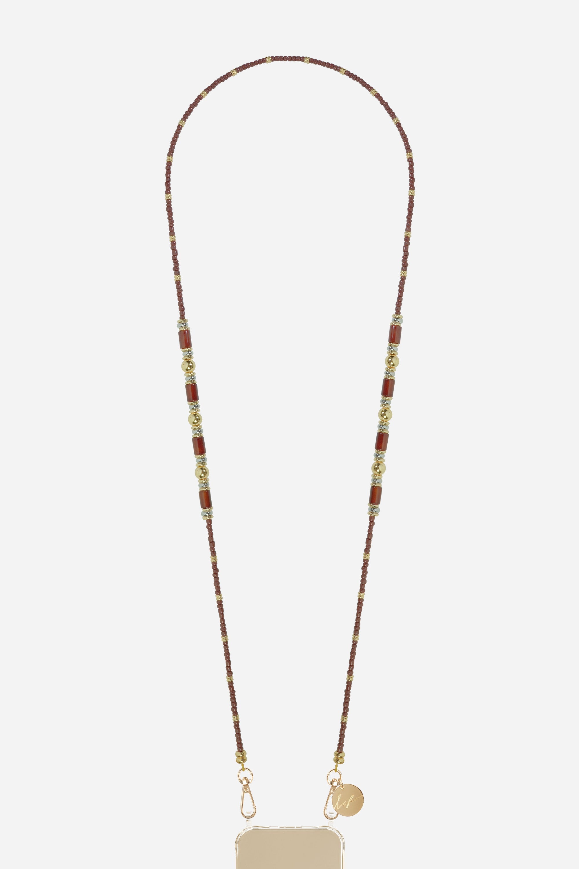 Chaine Longue Avni Bordeaux 120 cm