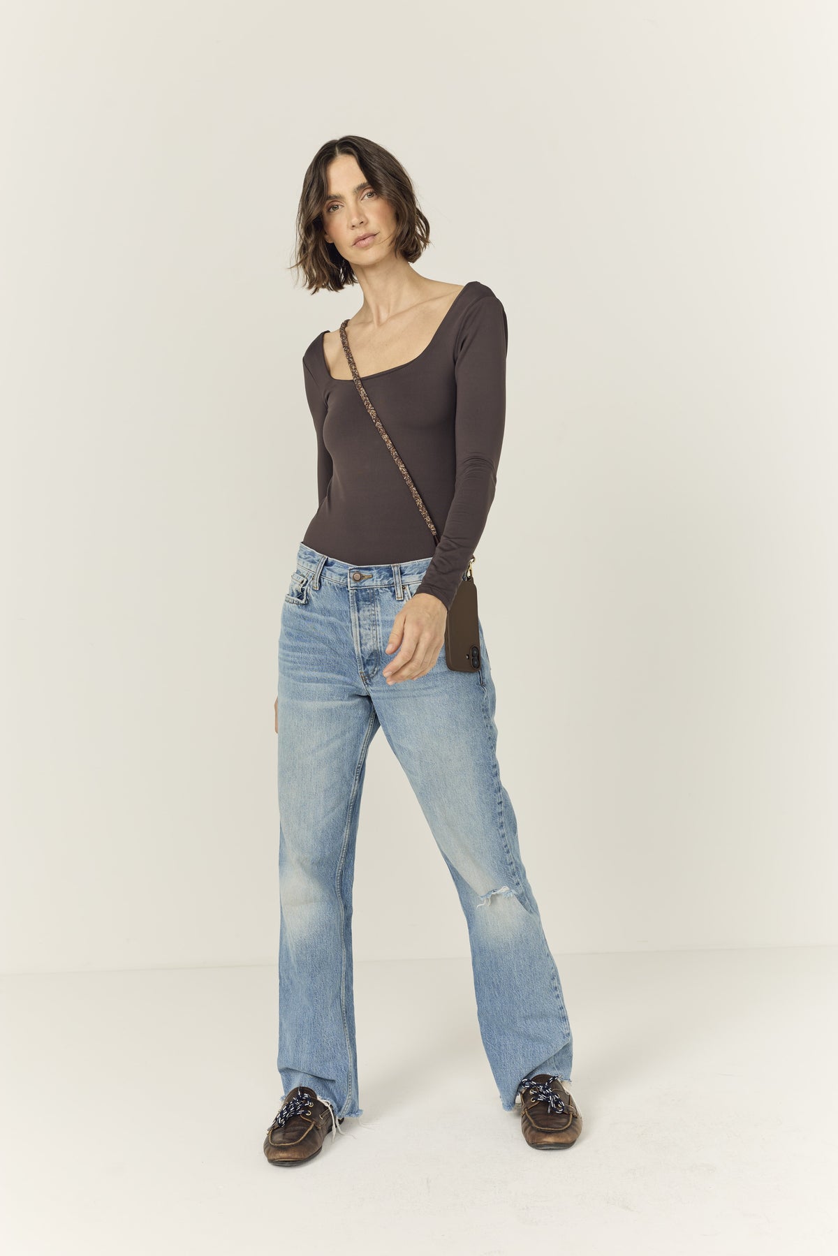 Chaine Longue Darla Marron 120 cm - 5