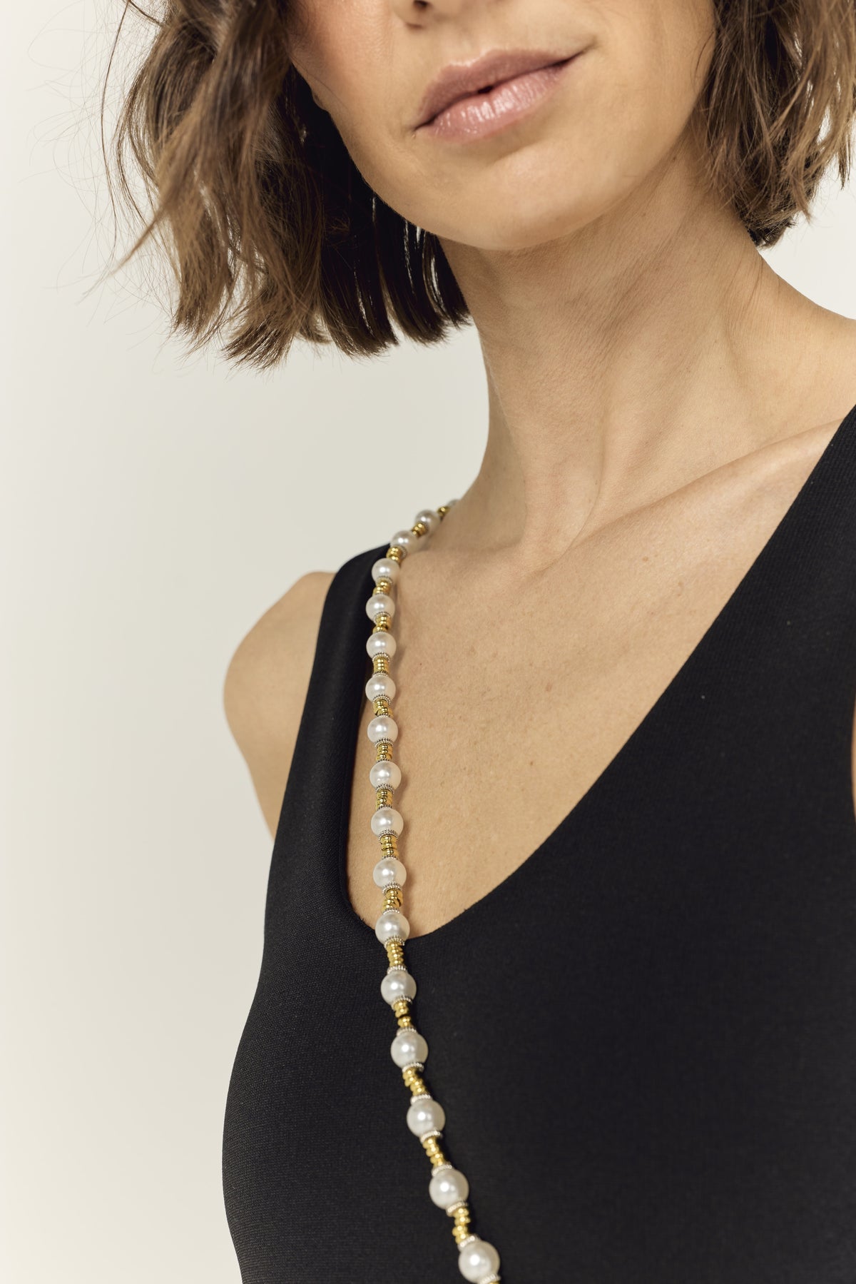 Chaine Longue Ira Blanc 120 cm - 6