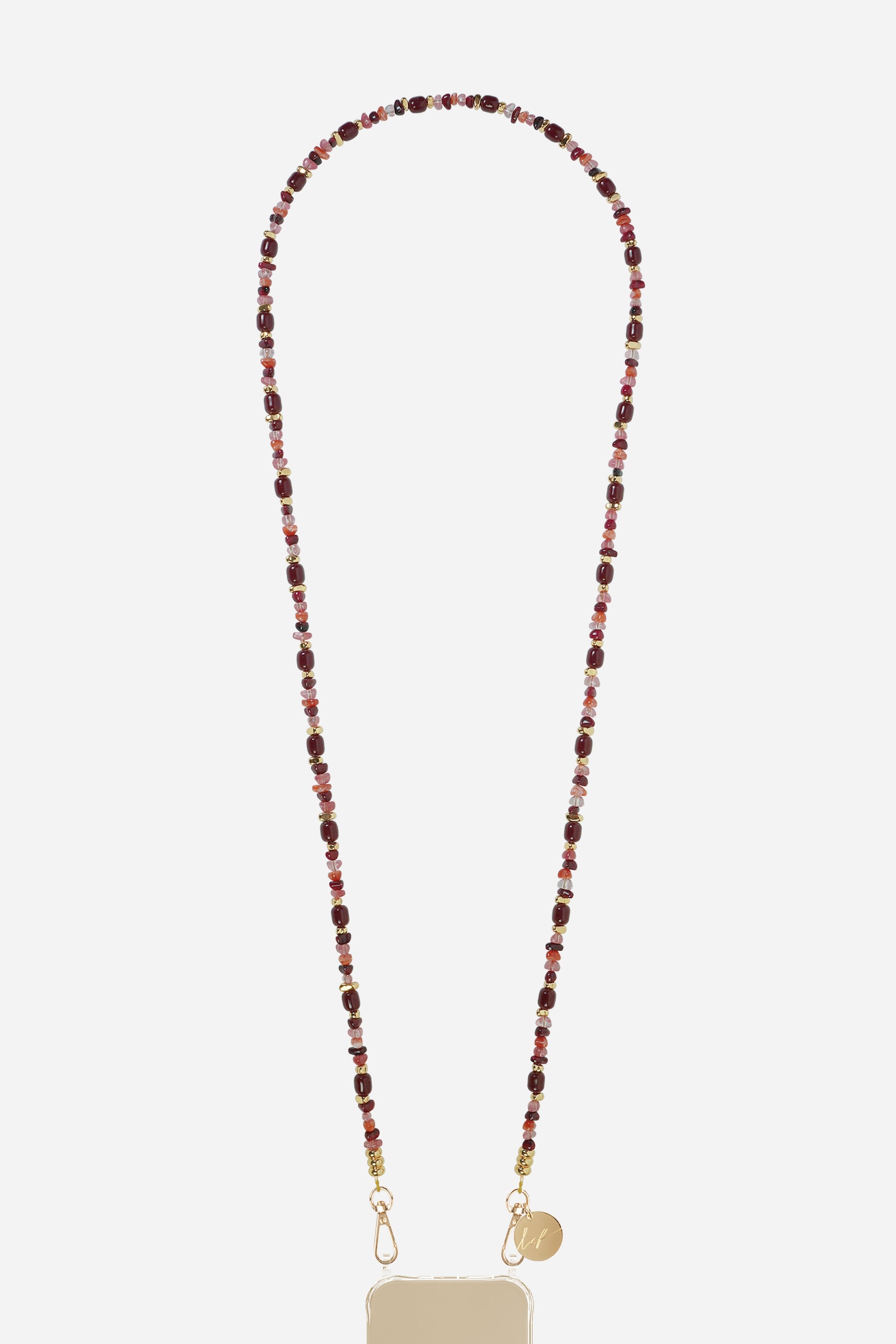 Chaine Longue Lana Bordeaux 120 cm