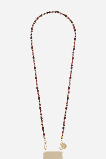 Chaine Longue Lana Bordeaux 120 cm