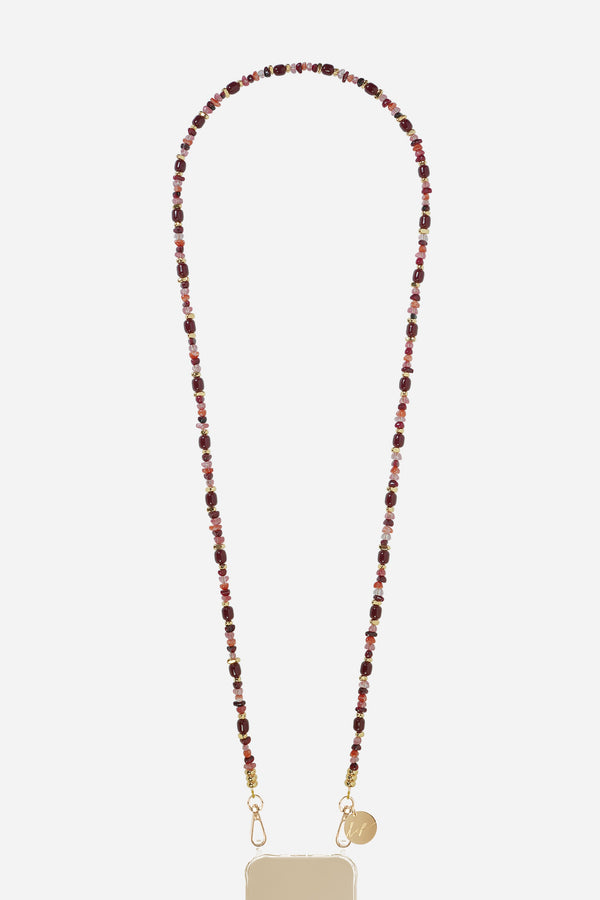 Chaine Longue Lana Bordeaux 120 cm