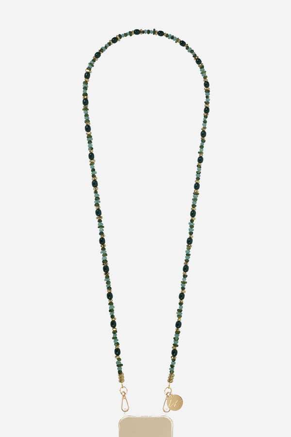 Chaine Longue Lana Vert 120 cm