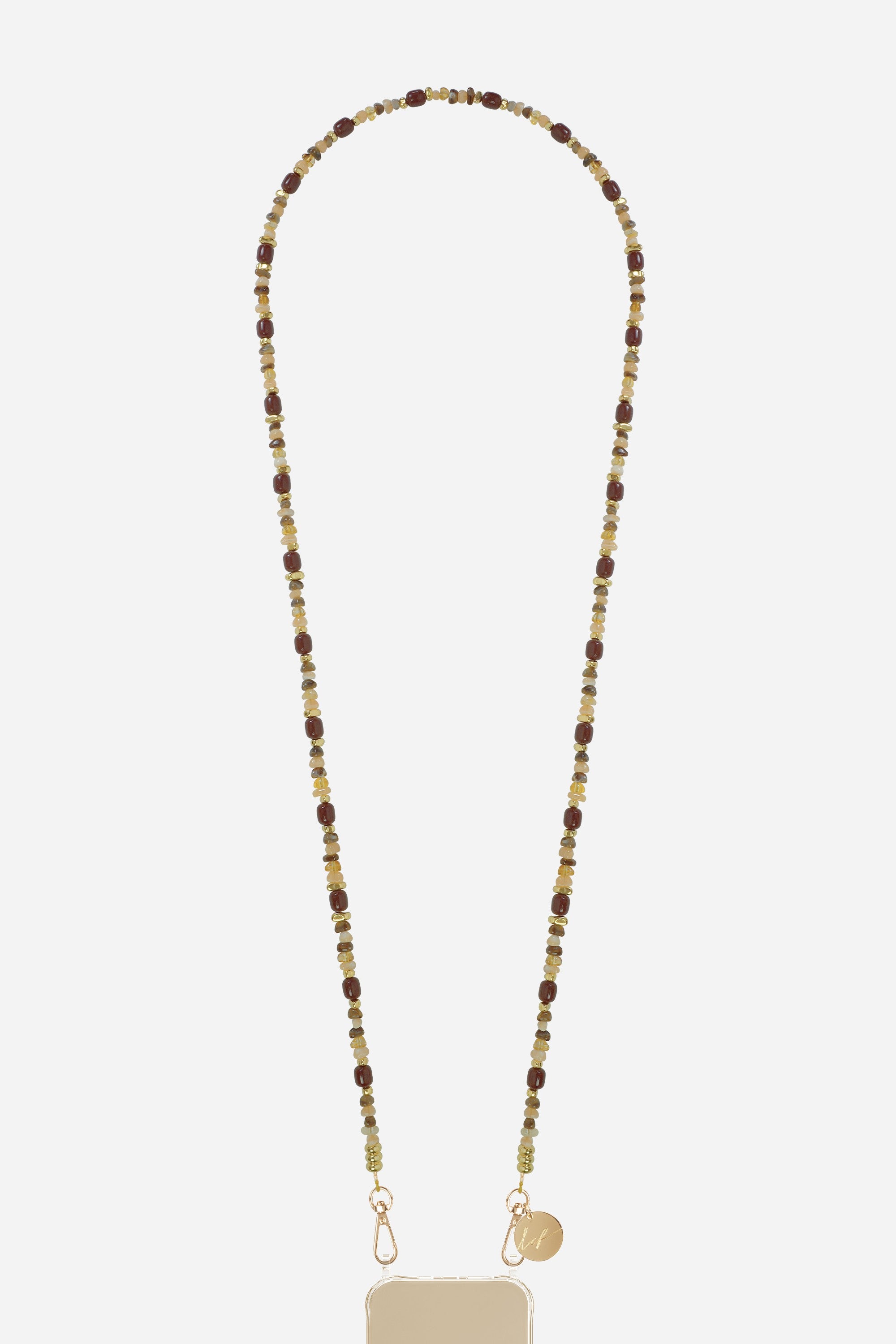 Chaine Longue Lana Marron 120 cm