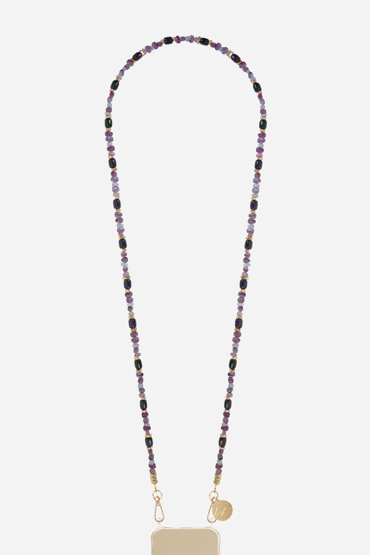 Chaine Longue Lana Violet 120 cm