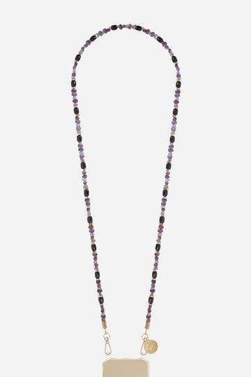 Chaine Longue Lana Violet 120 cm