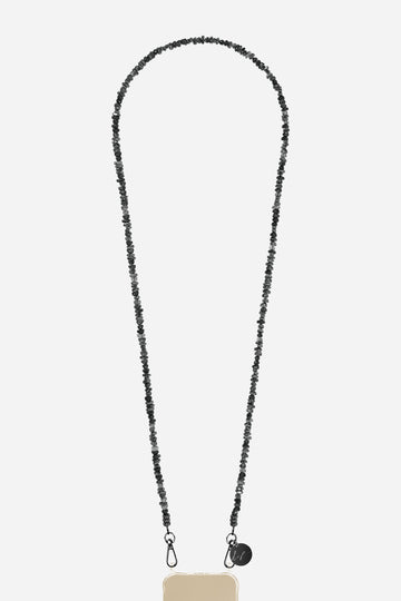 Chaine Longue Liviya Noir 120 cm
