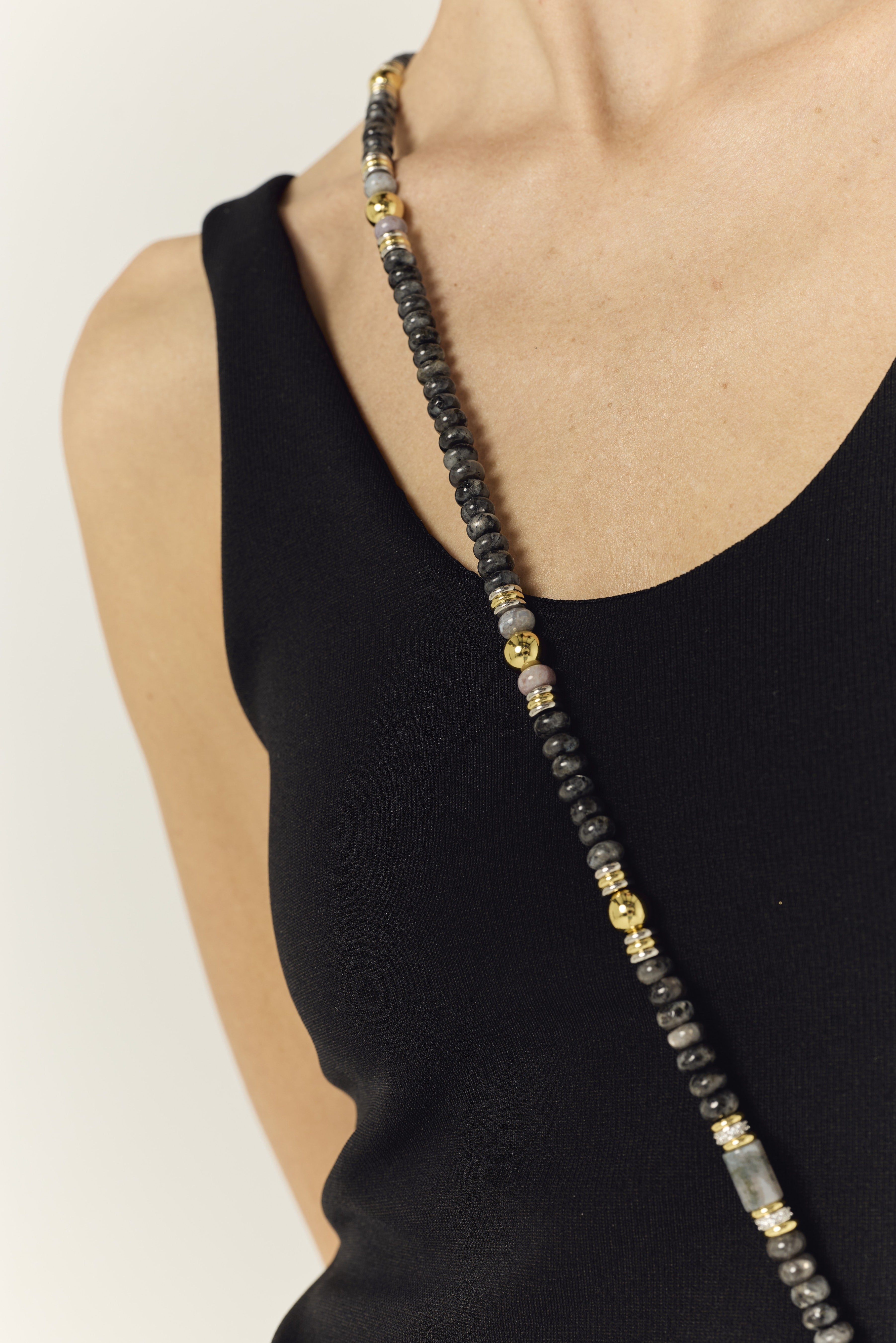Chaine Longue Megane Gris 120 cm - 6