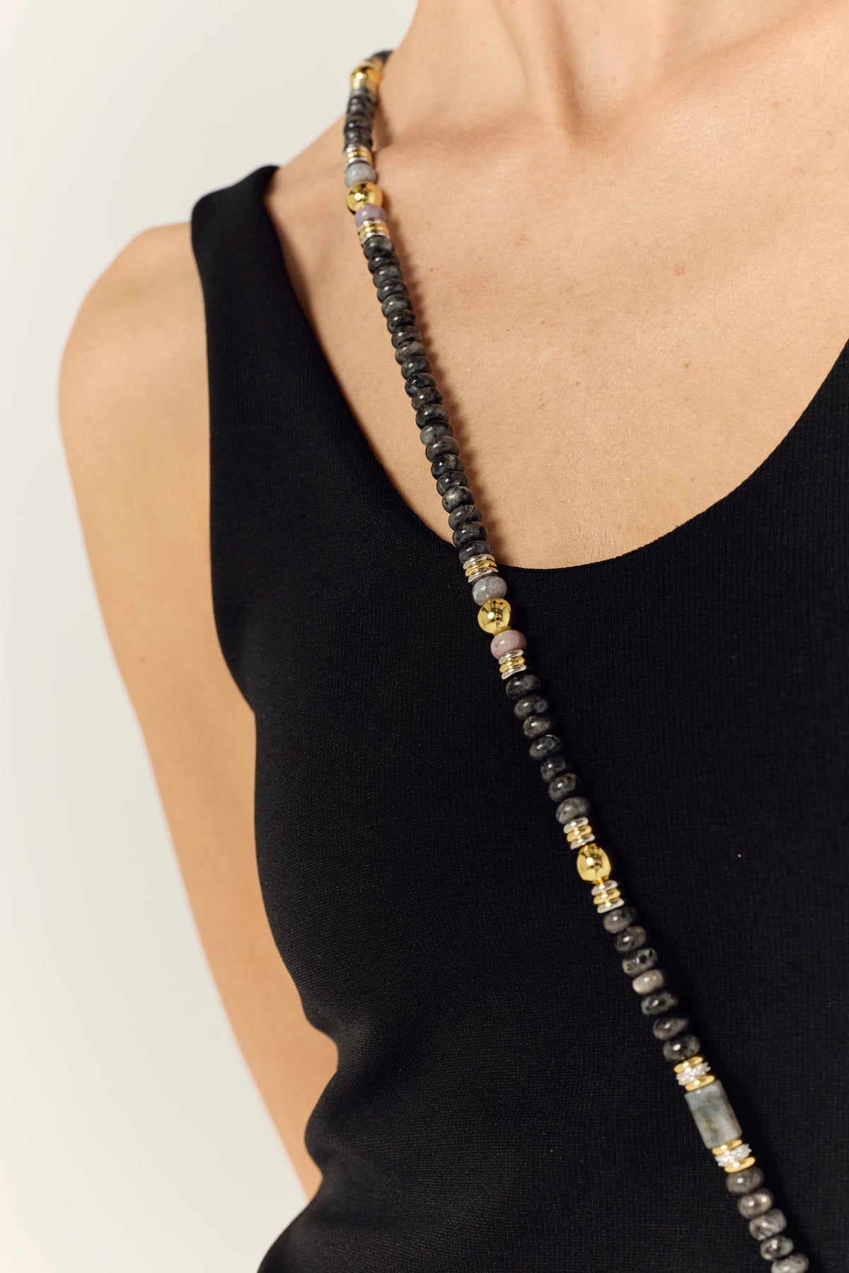 Chaine Longue Megane Gris 120 cm - 5