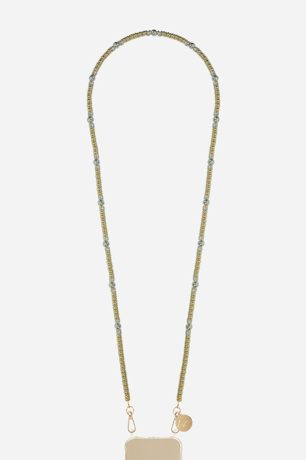 Chaine Longue Tali Dore Argent 120 cm