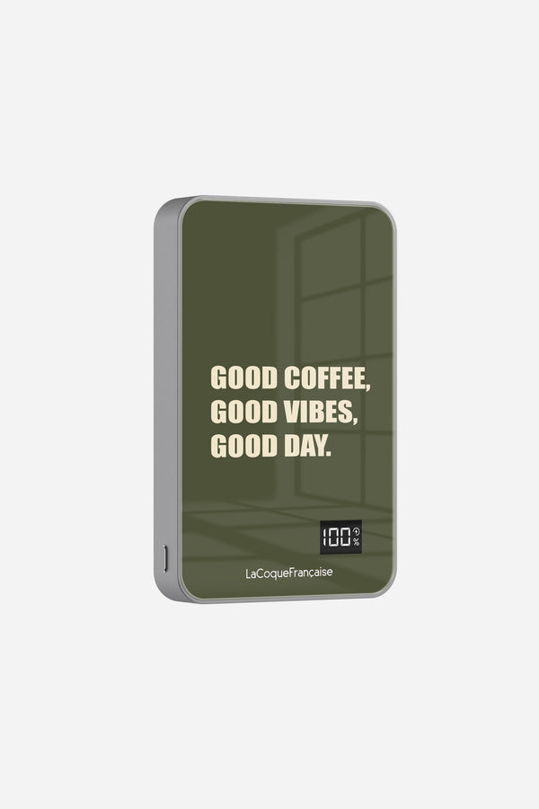 Batterie Magsafe Good Coffee Good Vibe Good Day Kaki 10 000 Mah