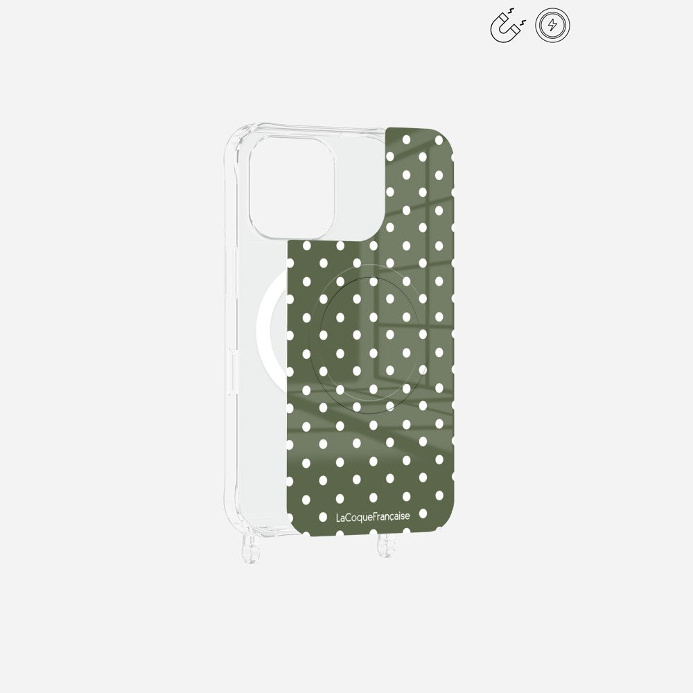 Plaque Magnetique Imprimee Pois Kaki - 5
